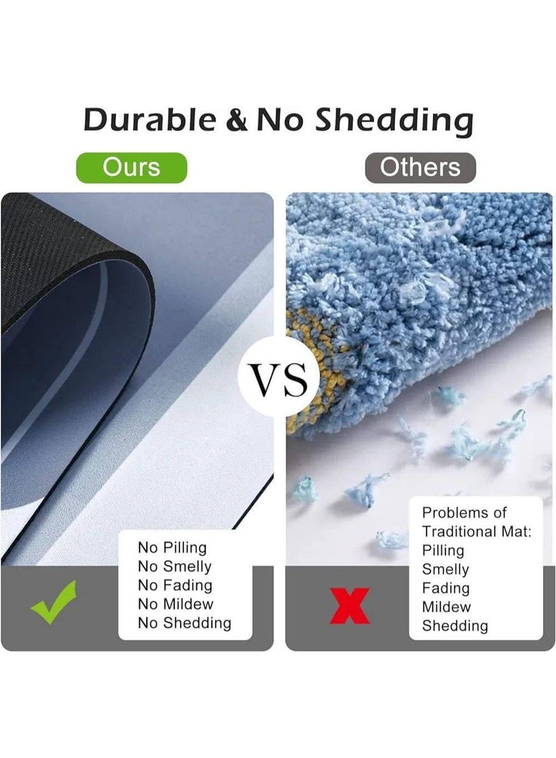 Two-piece mat set – High-quality material, practical and stylish, waterproof for safety and comfort in the bathroom and kitchen - Image 4
